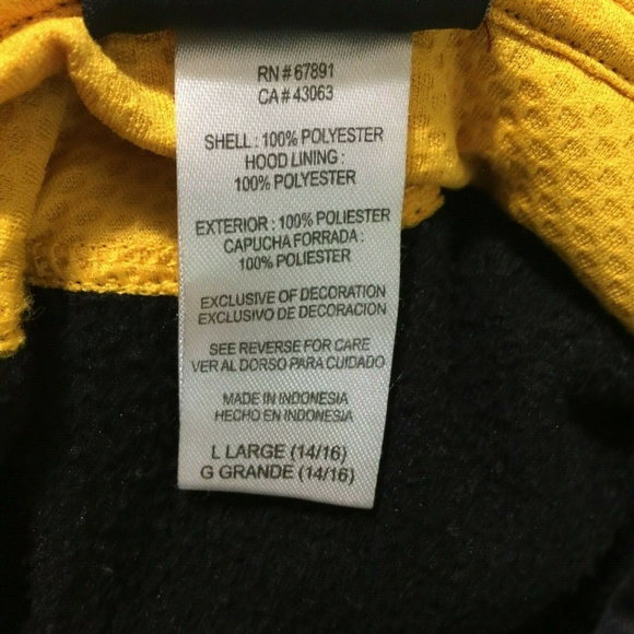 Pittsburgh Steelers Hoodie LG 14-16 Youth Pullover - Picture 7 of 7